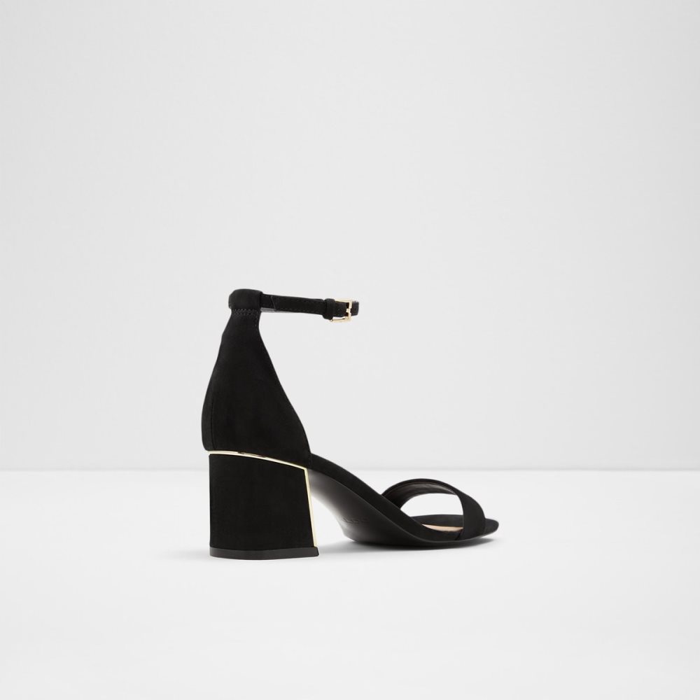 Black Aldo Kedeaviel High Sandal Block Heels | 35UXZWKRB