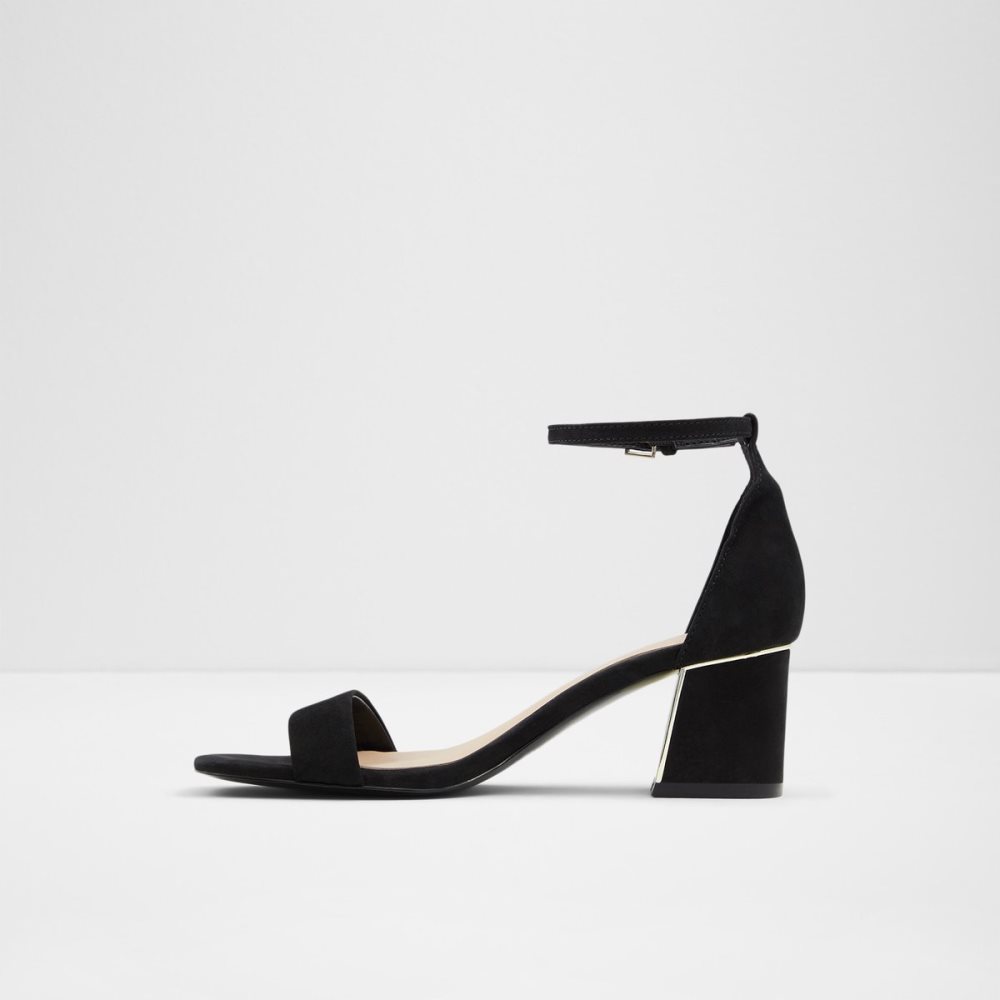 Black Aldo Kedeaviel High Sandal Block Heels | 35UXZWKRB