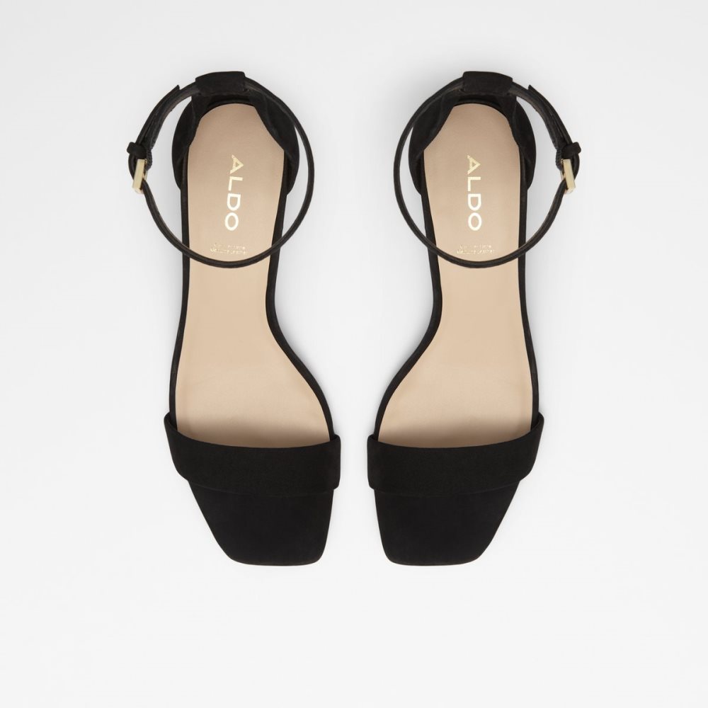 Black Aldo Kedeaviel High Sandal Block Heels | 35UXZWKRB