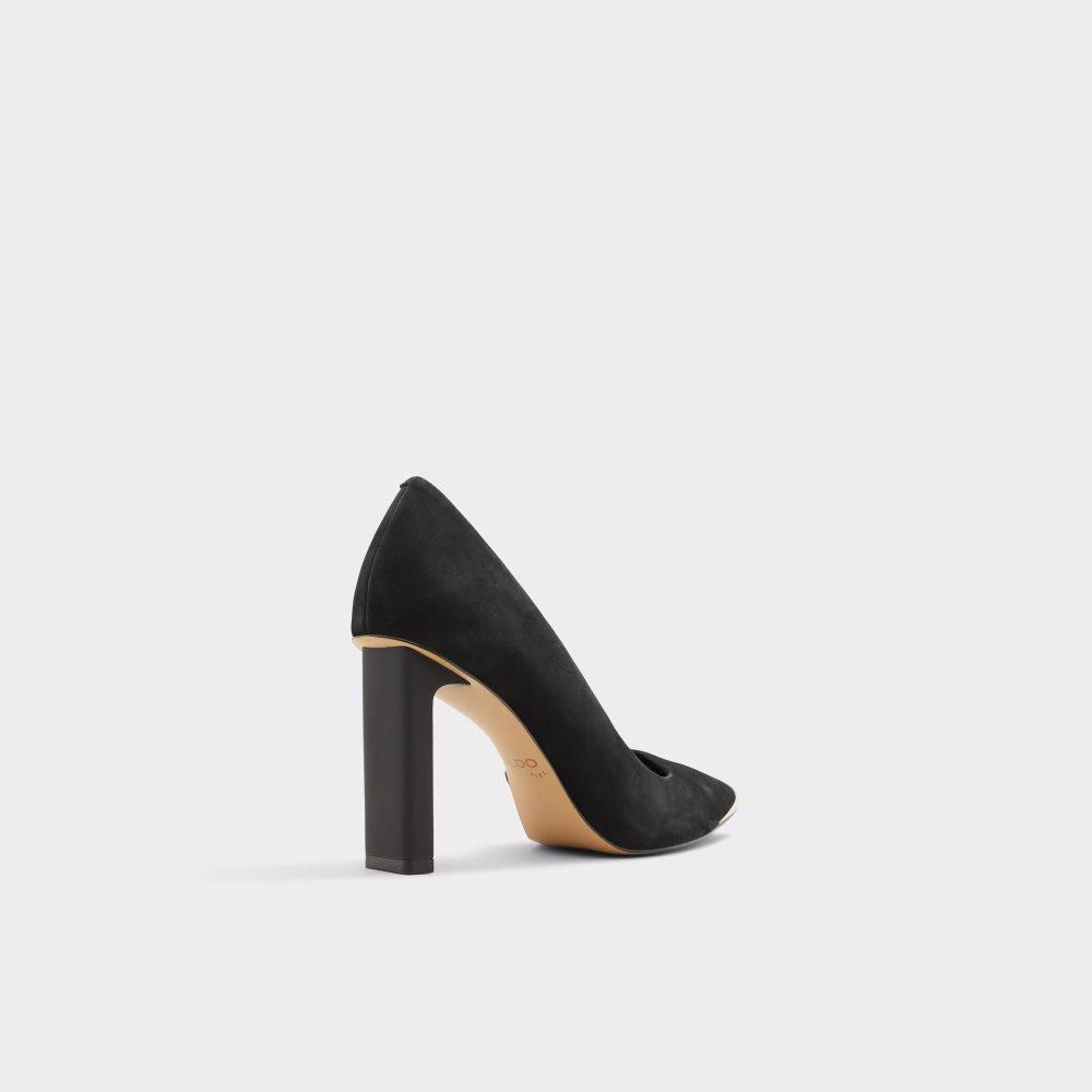 Black Aldo Koilla Pump Heels | 85NFEYMBR