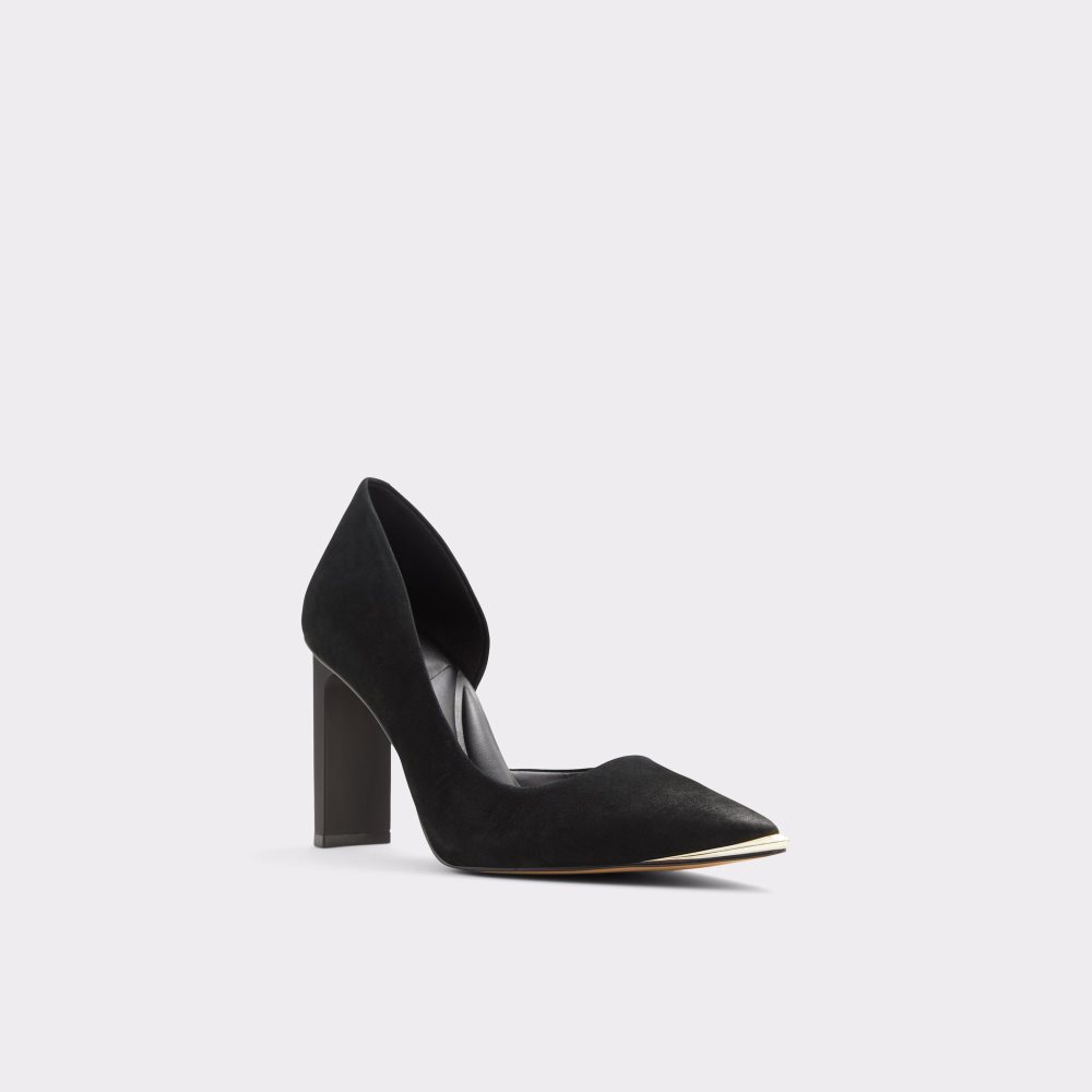 Black Aldo Koilla Pump Heels | 85NFEYMBR