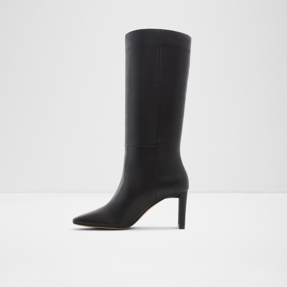 Black Aldo Lille Mid-calf Tall Boots | 21KSEQZWN