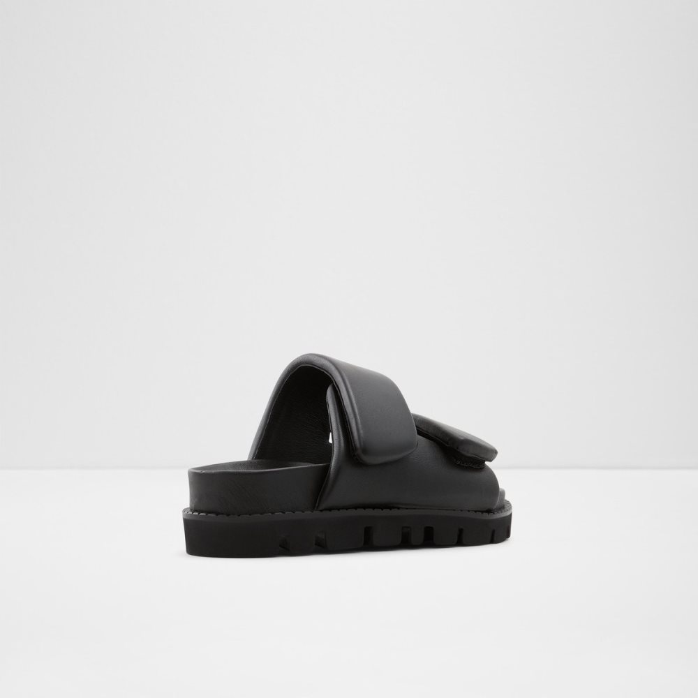 Black Aldo Lilo Slide Sandal - Flatform Sandals | 32LMZGSRI