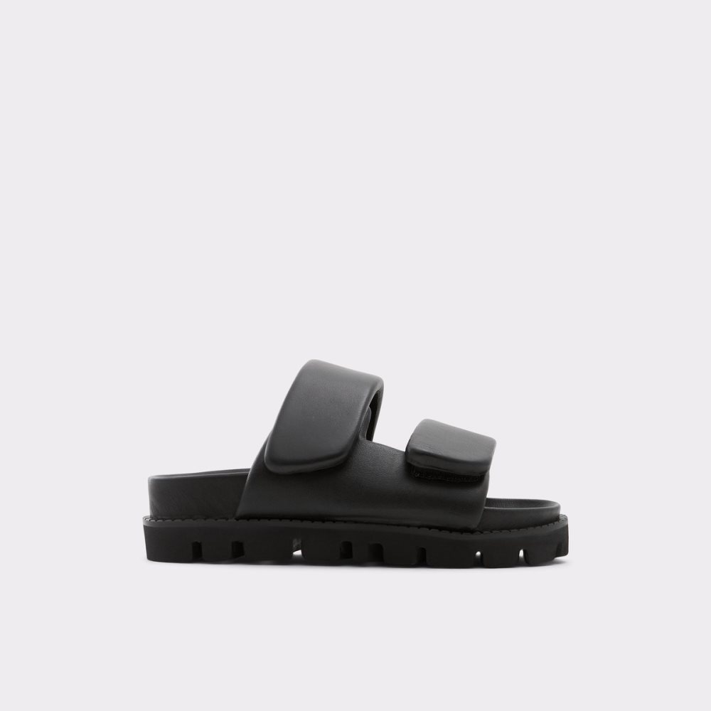 Black Aldo Lilo Slide Sandal - Flatform Sandals | 32LMZGSRI