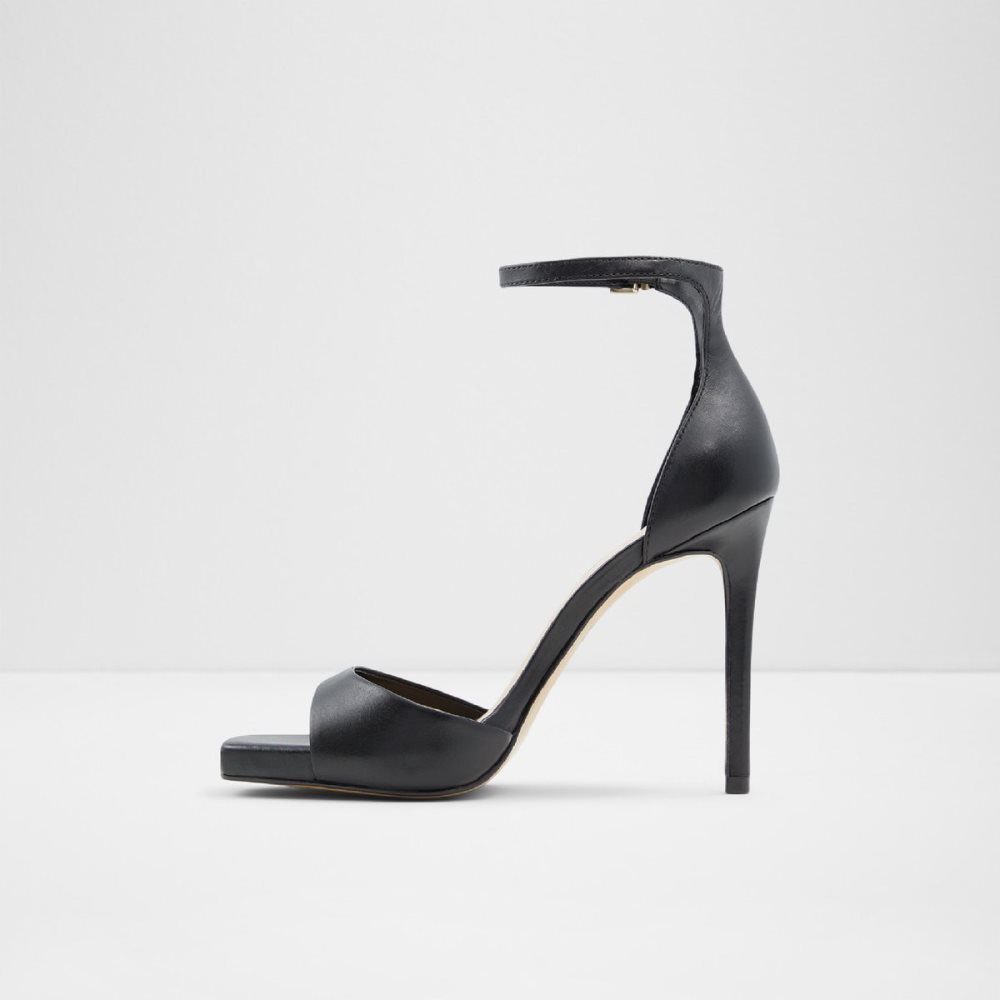 Black Aldo Livia High Sandal - Platform Shoes | 84NBXTDCV