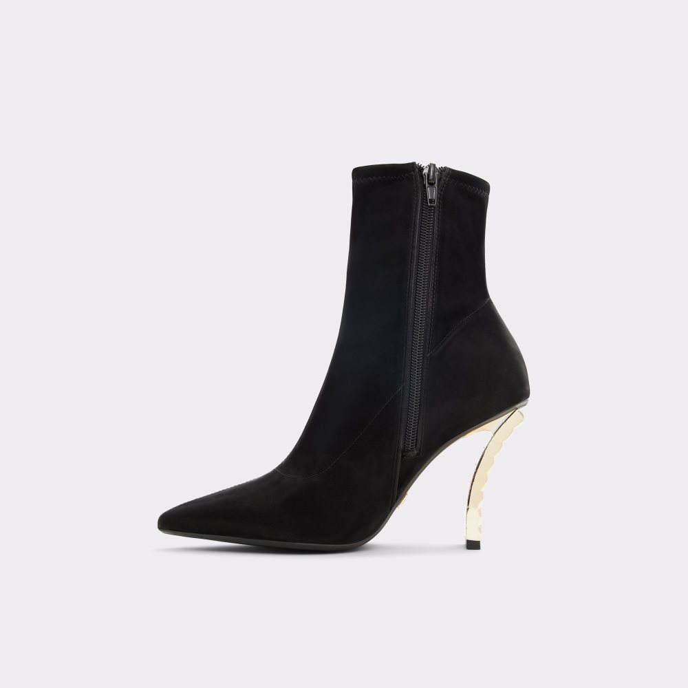 Black Aldo Lure Ankle Boots | 69AIOWVCD