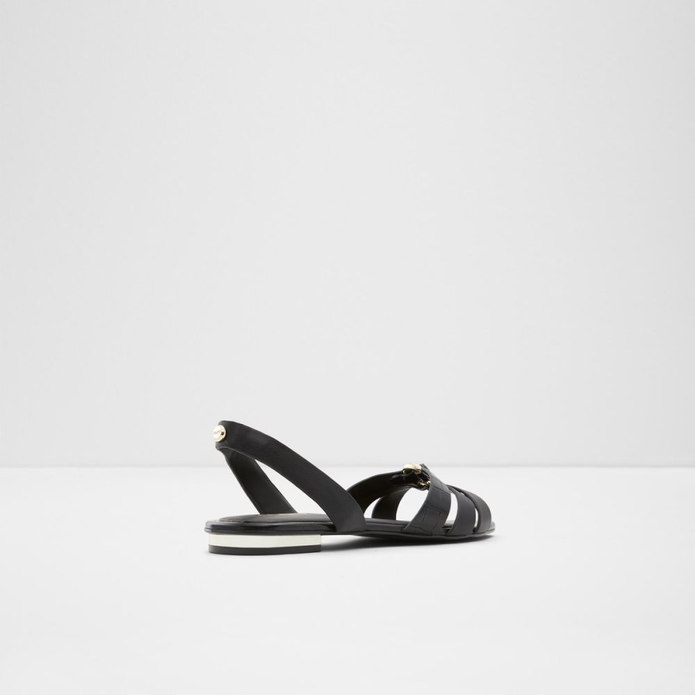 Black Aldo Marassi Sling Back Sandal Sandals | 73XCKPMLT