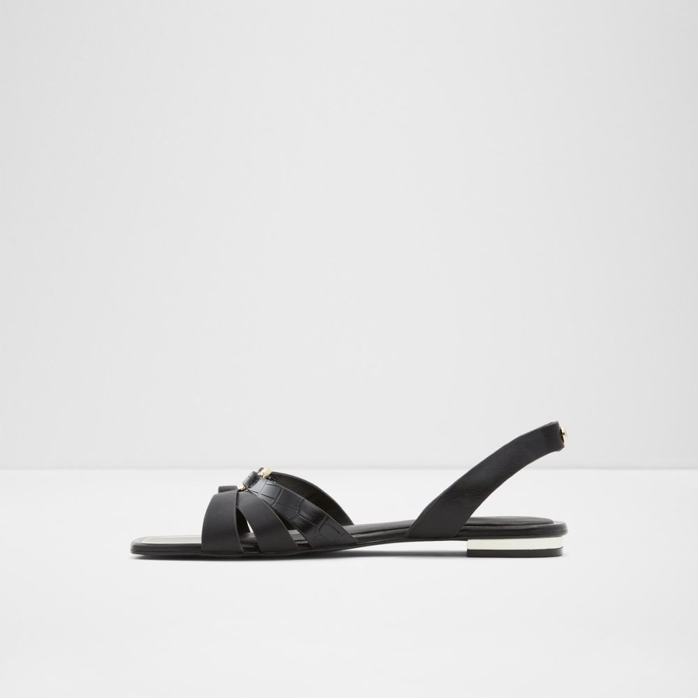 Black Aldo Marassi Sling Back Sandal Sandals | 73XCKPMLT