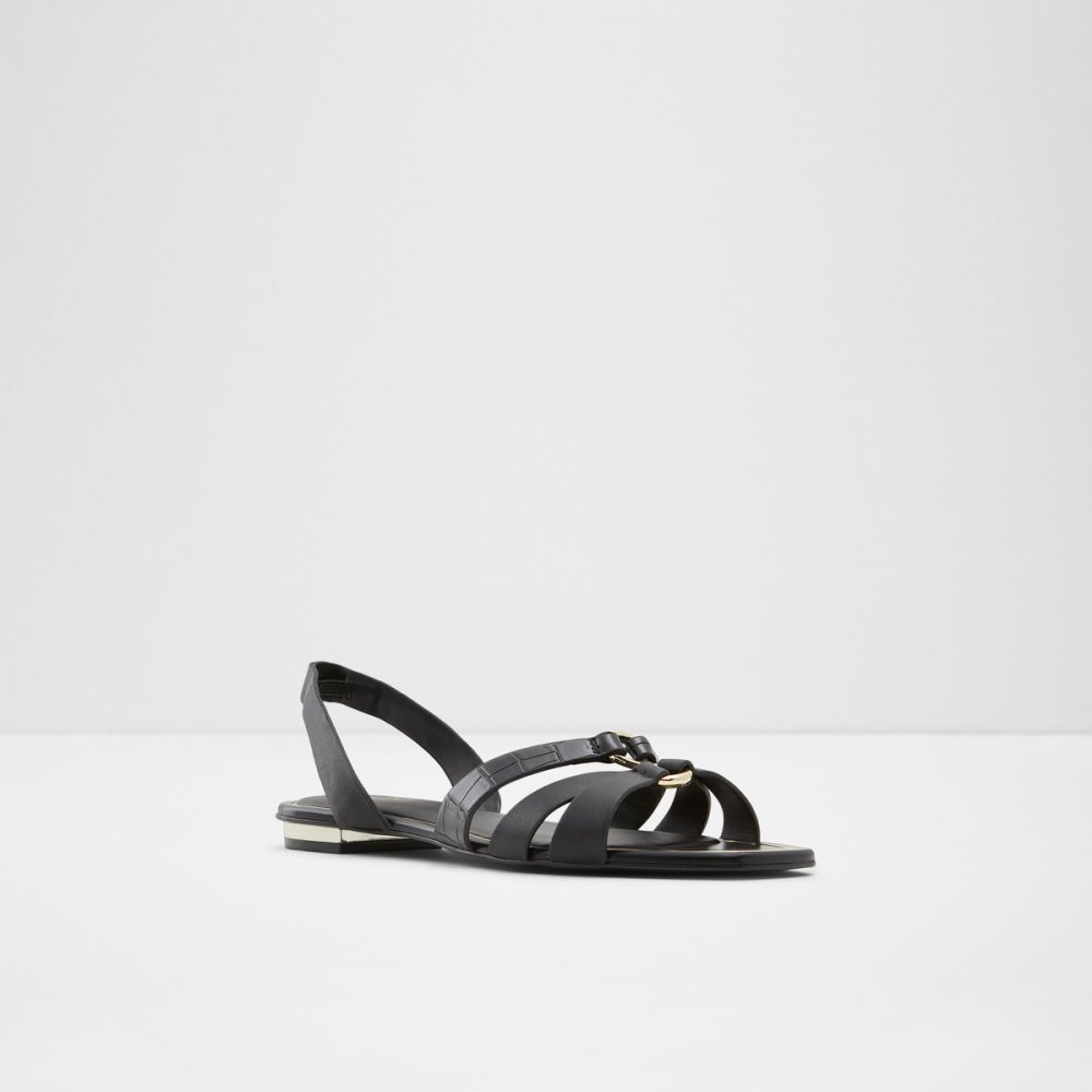 Black Aldo Marassi Sling Back Sandal Sandals | 73XCKPMLT