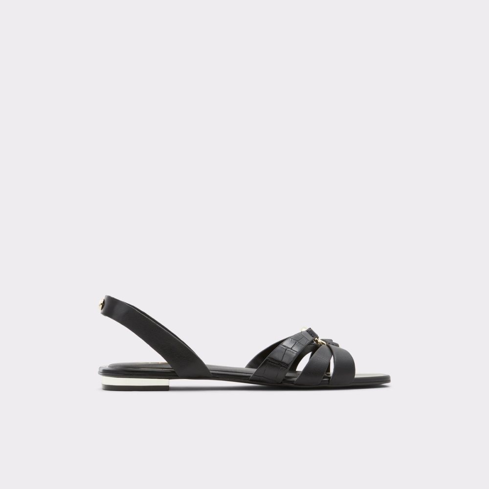 Black Aldo Marassi Sling Back Sandal Sandals | 73XCKPMLT