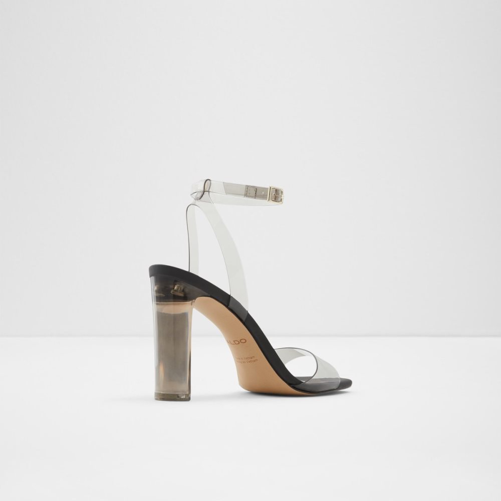 Black Aldo Miracia Heeled Sandal Sandals | 24YUPMDWA