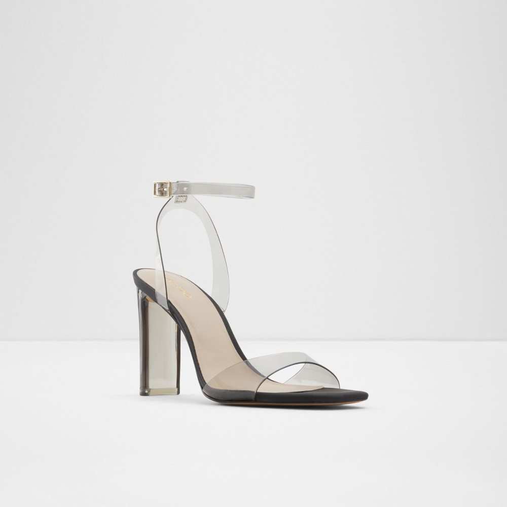 Black Aldo Miracia Heeled Sandal Sandals | 24YUPMDWA