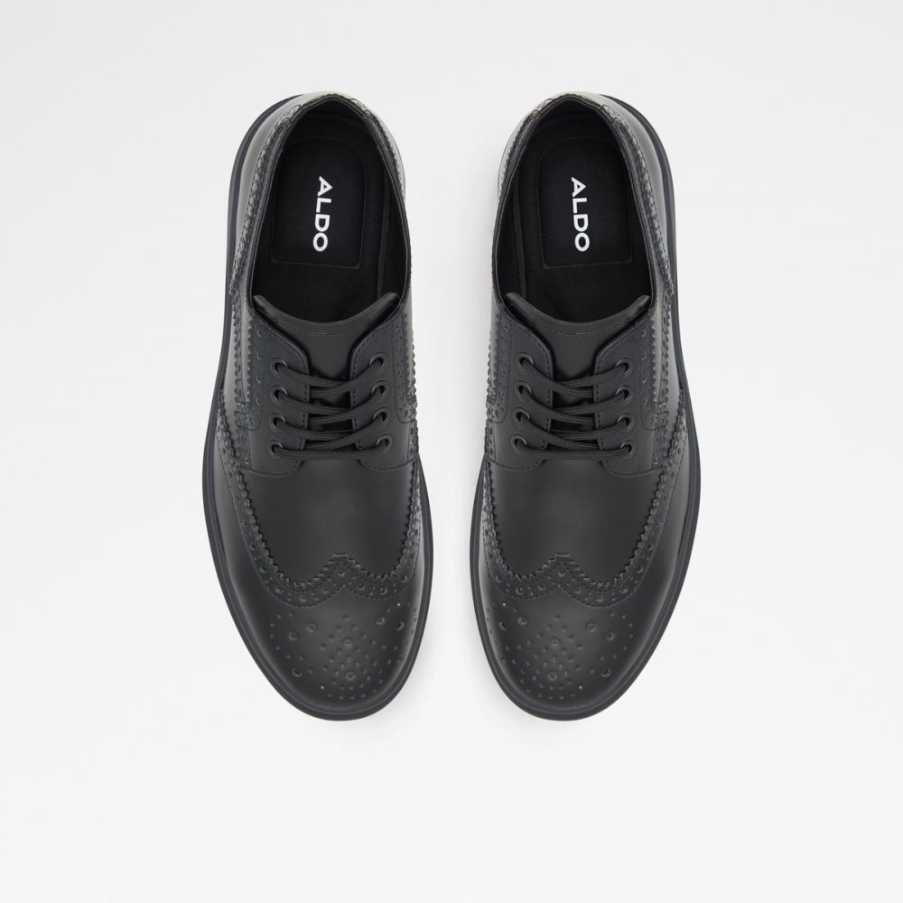 Black Aldo Monolite - Cup Sole Oxfords Shoes | 37XBCGIAS