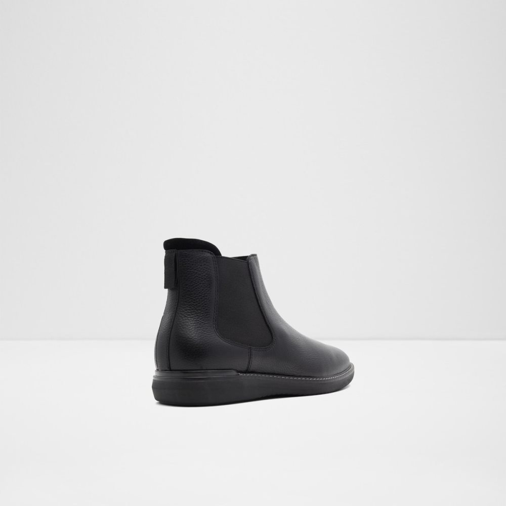 Black Aldo Moongrip Chelsea Boots | 10UKNHADI