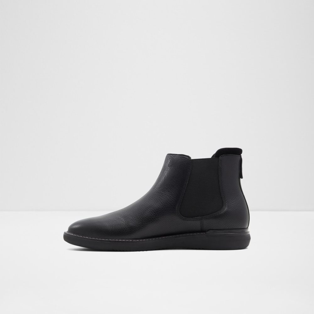 Black Aldo Moongrip Chelsea Boots | 10UKNHADI