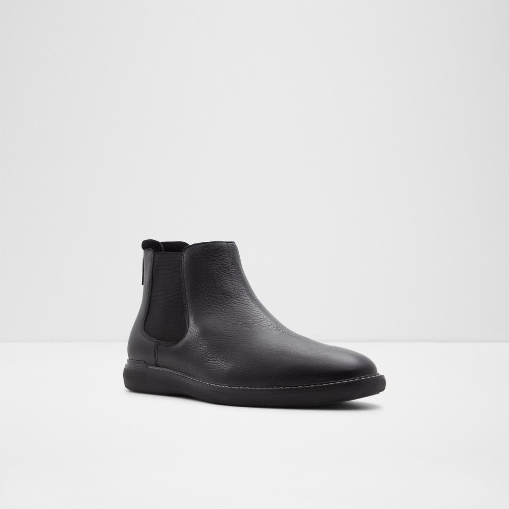 Black Aldo Moongrip Chelsea Boots | 10UKNHADI