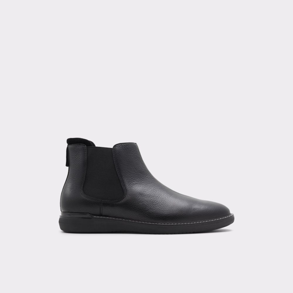 Black Aldo Moongrip Chelsea Boots | 10UKNHADI