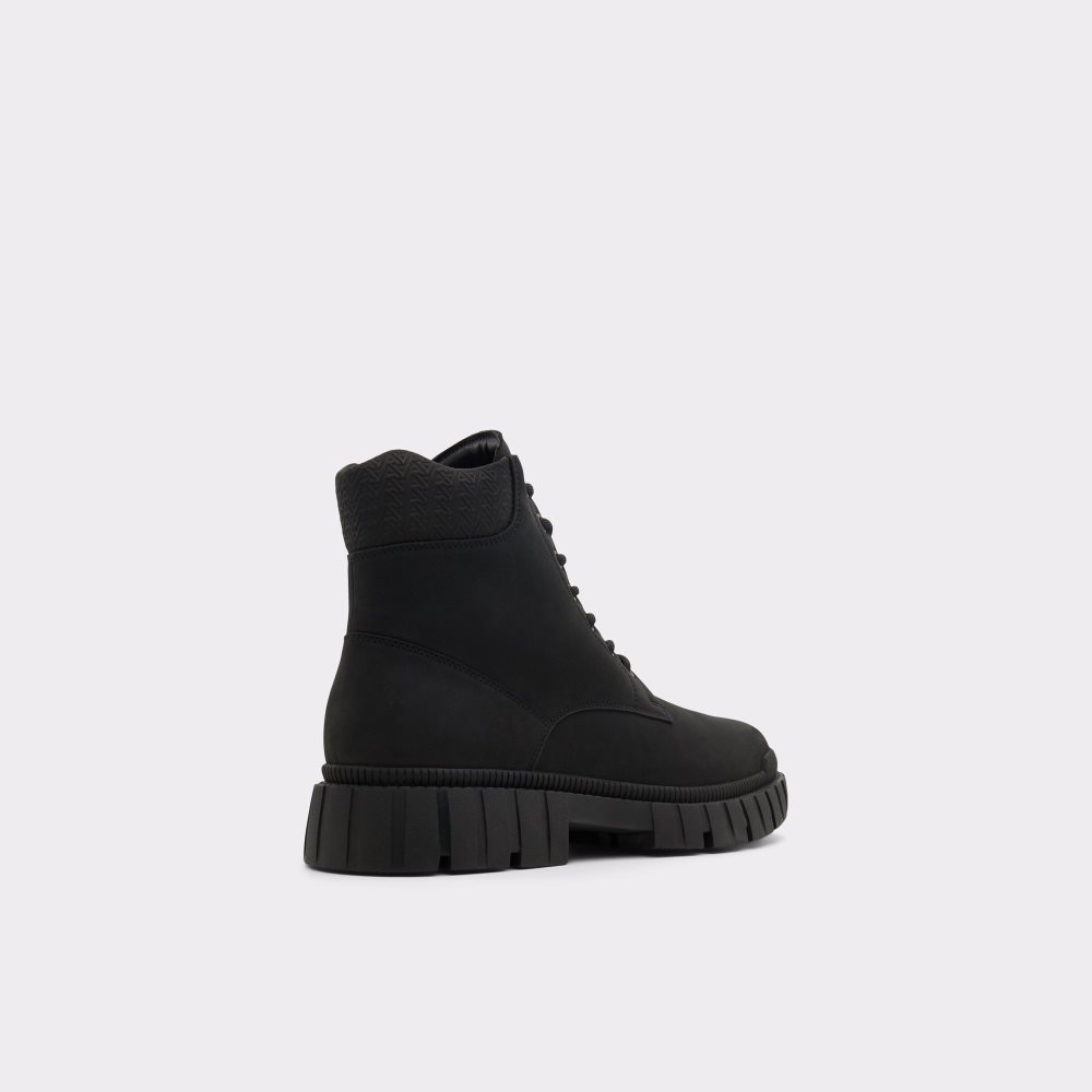 Black Aldo Newfield Lace-up Lace Up Boots | 53EZFTSYI