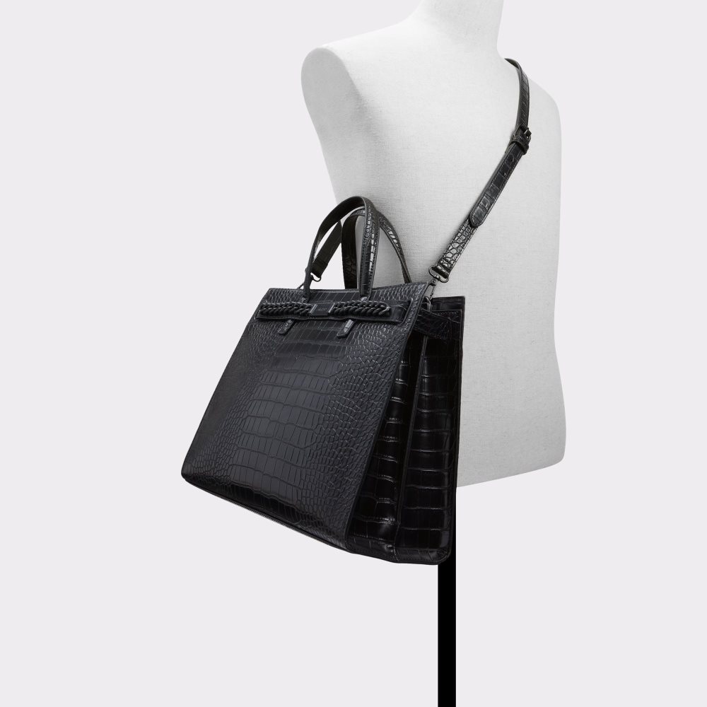 Black Aldo Nilo Tote Bags | 74TNQXFIS