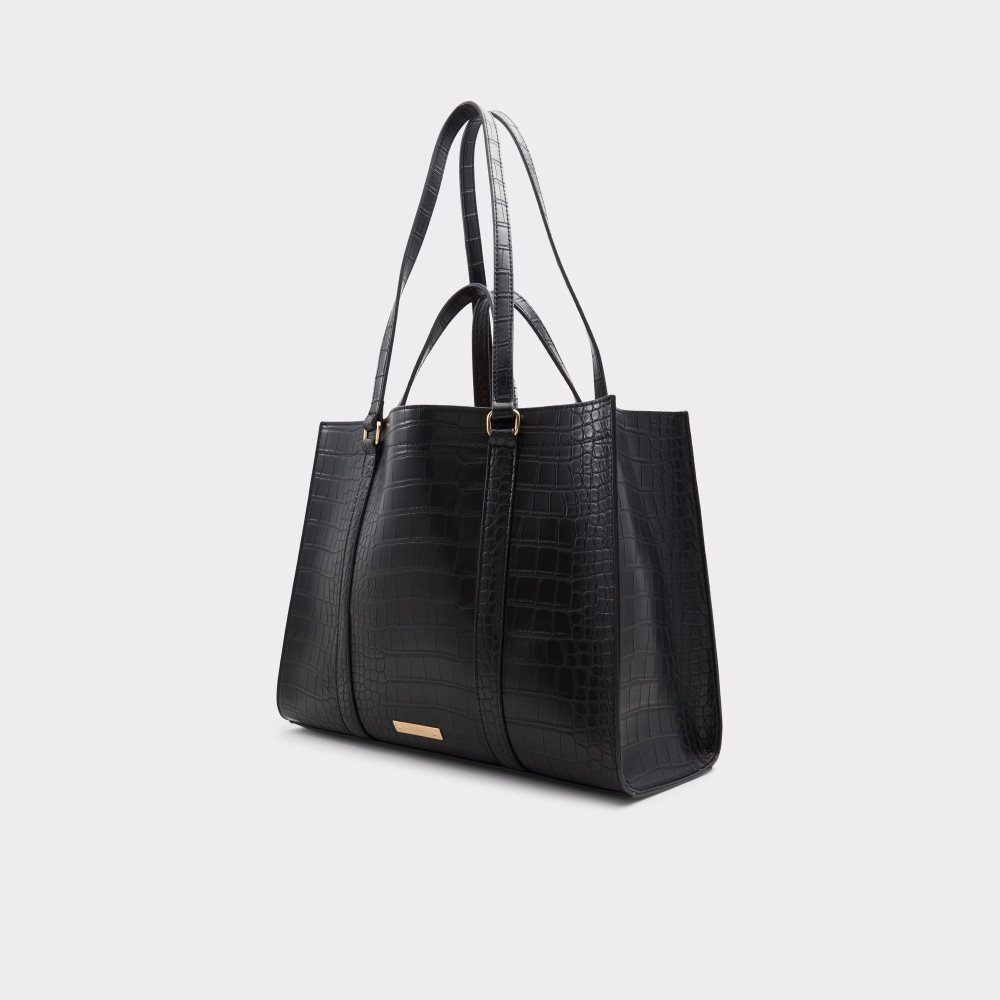 Black Aldo Ninetonine Tote Bags | 23YVJTZFG