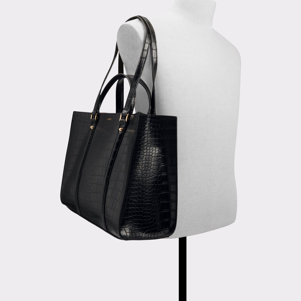 Black Aldo Ninetonine Tote Bags | 23YVJTZFG