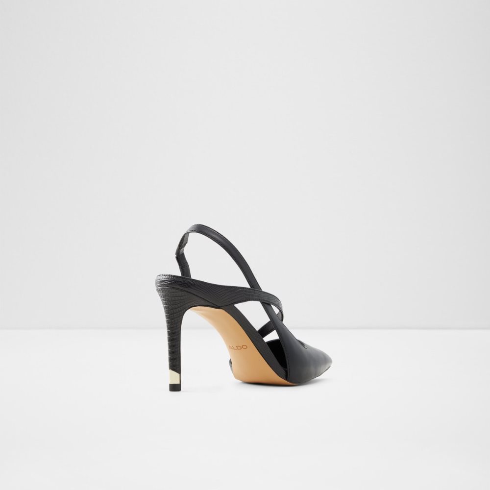 Black Aldo Noideaa Sling Back High - Stiletto Heels | 10TVHCKLA