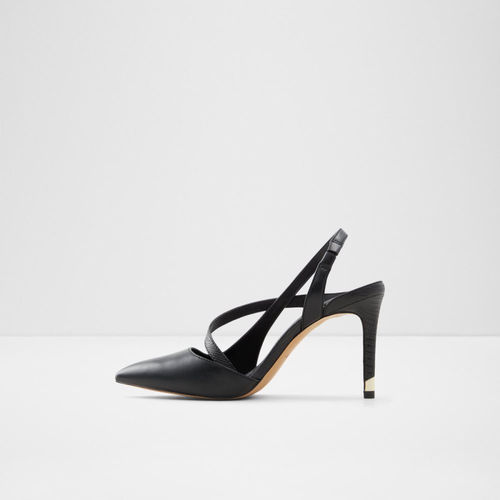 Black Aldo Noideaa Sling Back High - Stiletto Heels | 10TVHCKLA