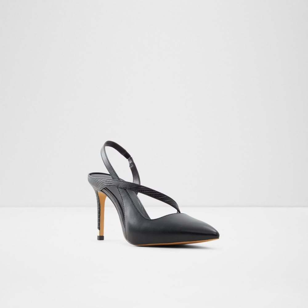 Black Aldo Noideaa Sling Back High - Stiletto Heels | 10TVHCKLA