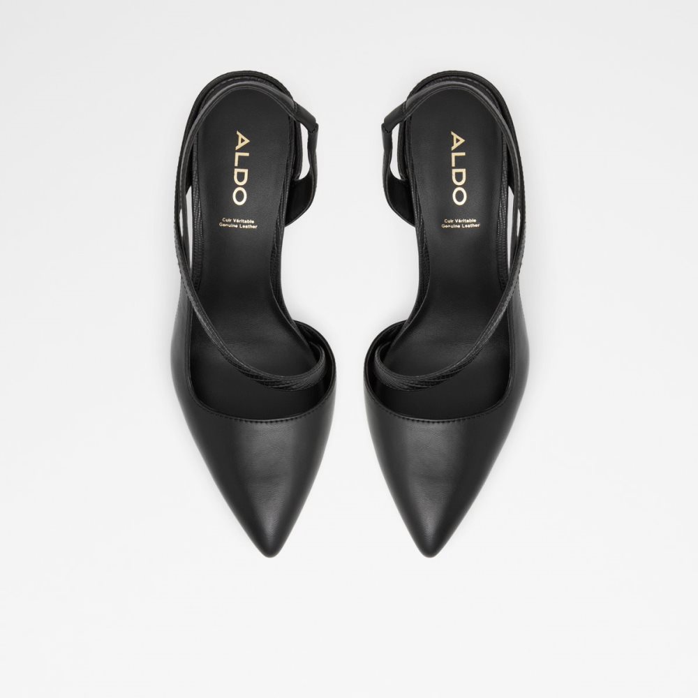 Black Aldo Noideaa Sling Back High - Stiletto Heels | 10TVHCKLA