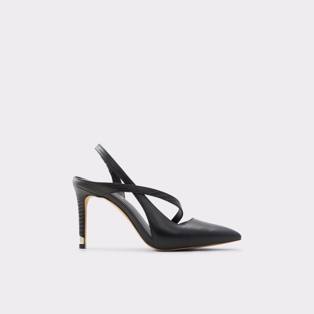 Black Aldo Noideaa Sling Back High - Stiletto Heels | 10TVHCKLA