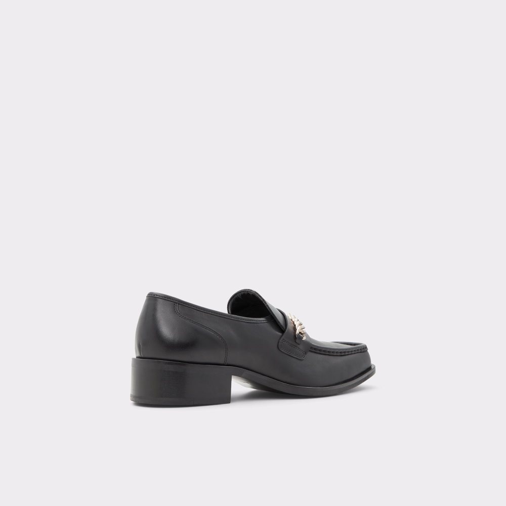 Black Aldo Nydendat - Lug Sole Loafers | 94YNTUJBC