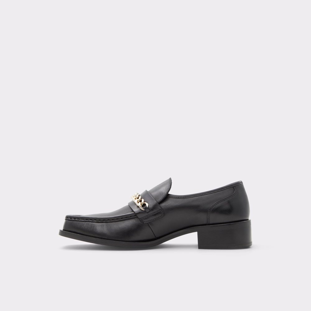 Black Aldo Nydendat - Lug Sole Loafers | 94YNTUJBC