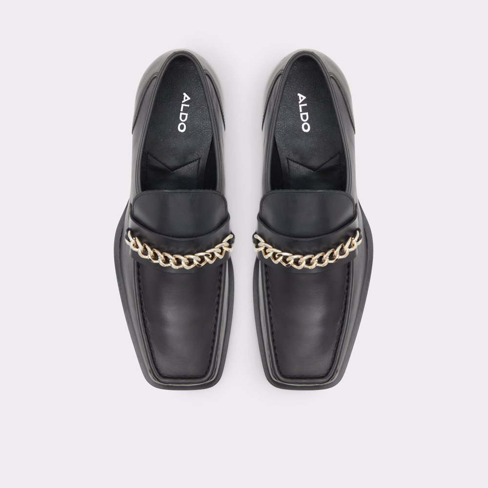 Black Aldo Nydendat - Lug Sole Loafers | 94YNTUJBC