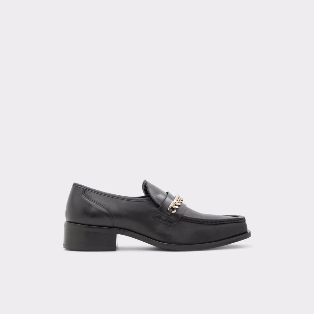 Black Aldo Nydendat - Lug Sole Loafers | 94YNTUJBC