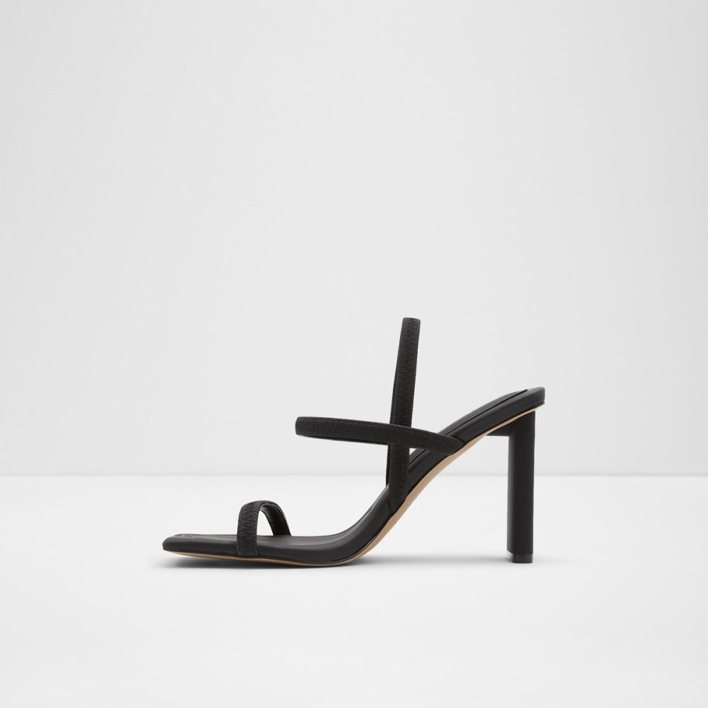 Black Aldo Okurra Strappy Heeled Sandal Block Heels | 96SUDQTOY