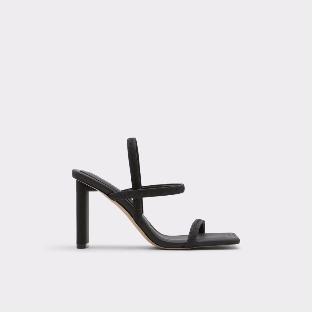 Black Aldo Okurra Strappy Heeled Sandal Block Heels | 96SUDQTOY