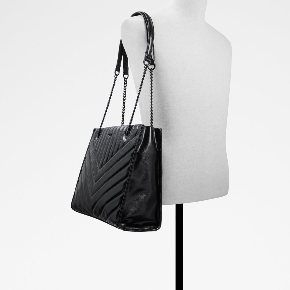 Black Aldo Onny Tote Bags | 57VWOQHPC