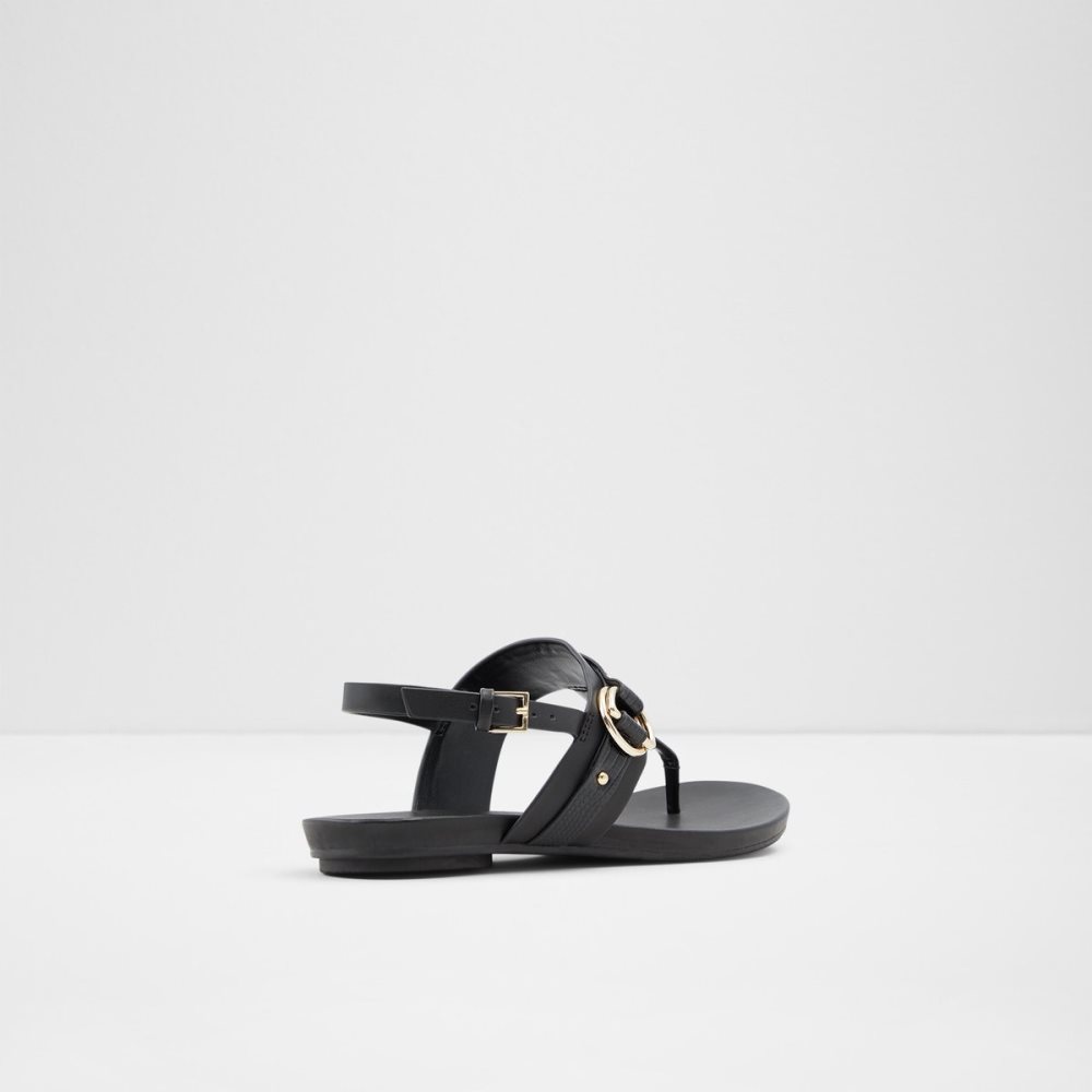 Black Aldo Pandra Thong Sandal Sandals | 16UMXSOIP