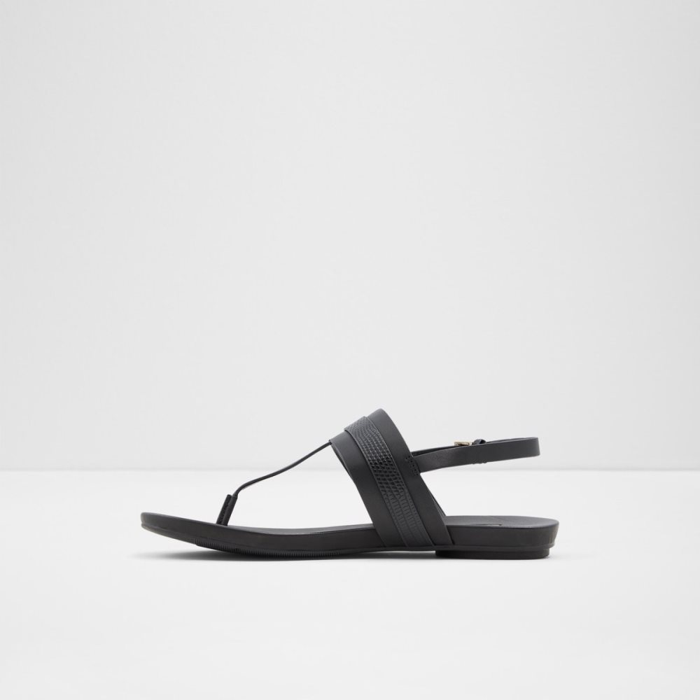 Black Aldo Pandra Thong Sandal Sandals | 16UMXSOIP