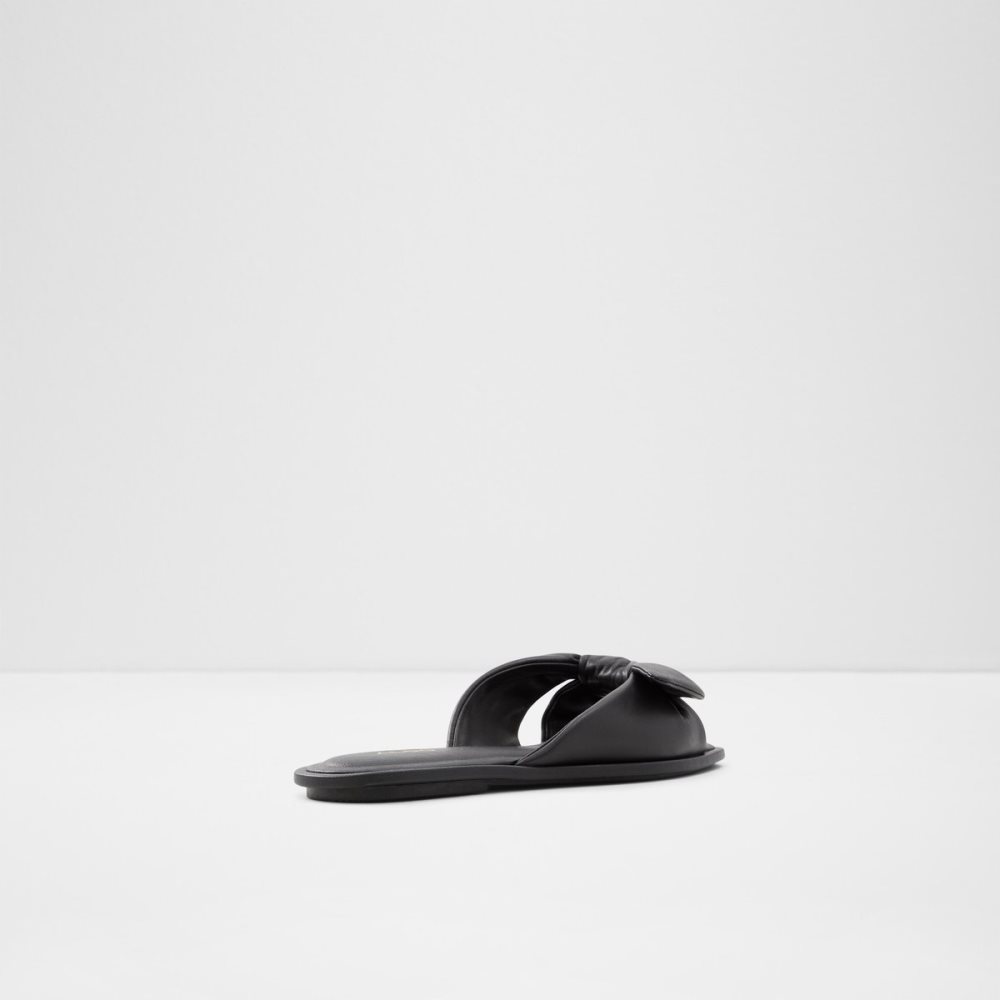 Black Aldo Peony Slide Sandal Sandals | 64IGMNHFB