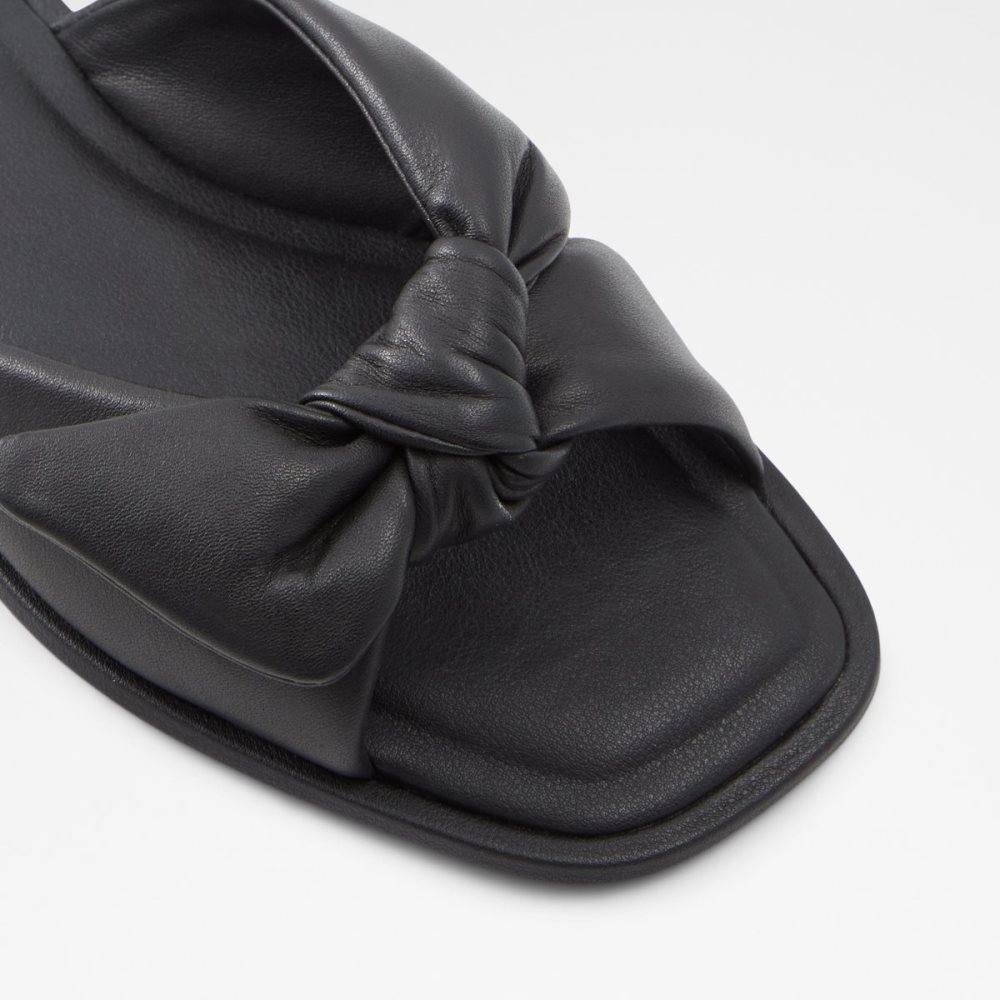 Black Aldo Peony Slide Sandal Sandals | 64IGMNHFB