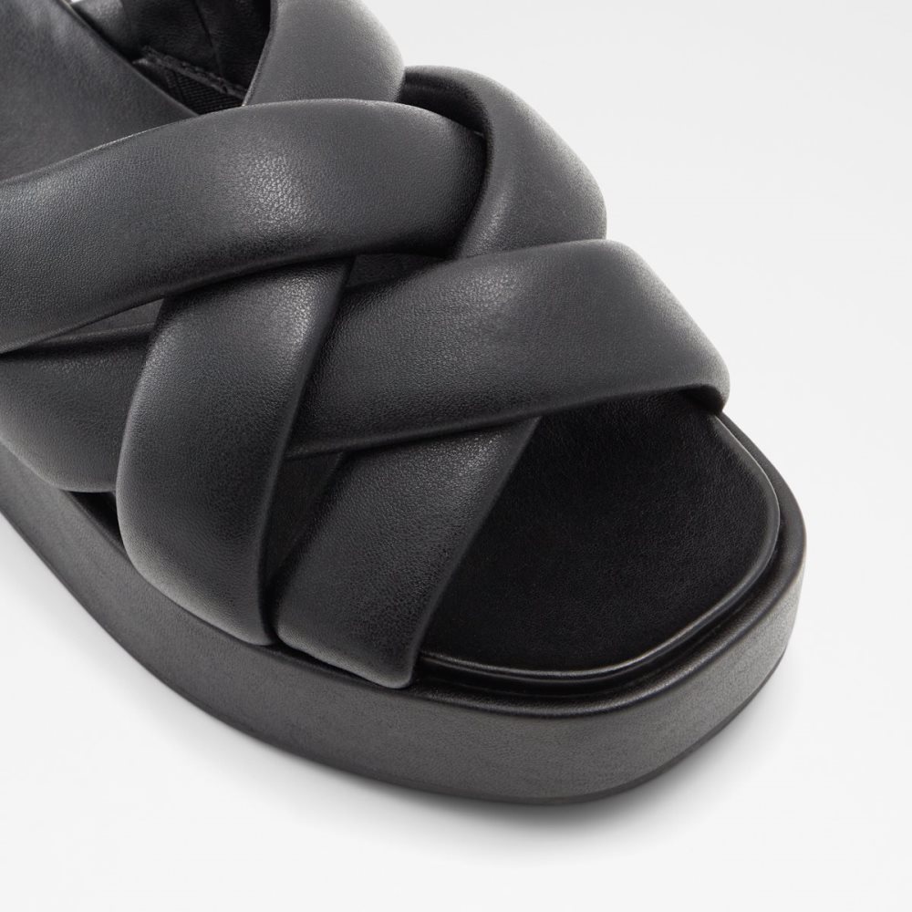 Black Aldo Phoebie Sling Back Sandal - Sandals | 13DYABHUX