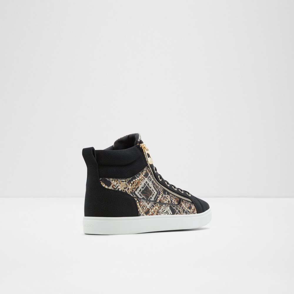 Black Aldo Popstar High Top - Cup Sole Sneakers | 21YWDGRHF