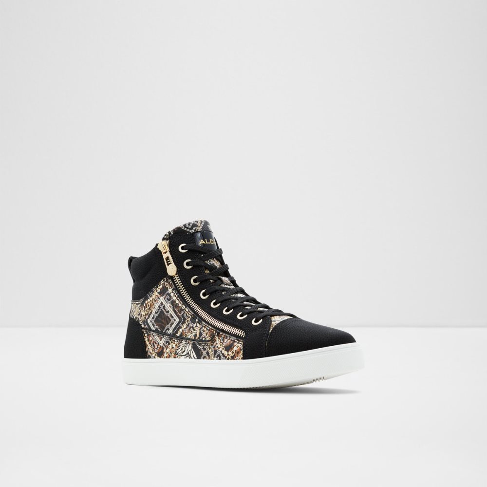 Black Aldo Popstar High Top - Cup Sole Sneakers | 21YWDGRHF