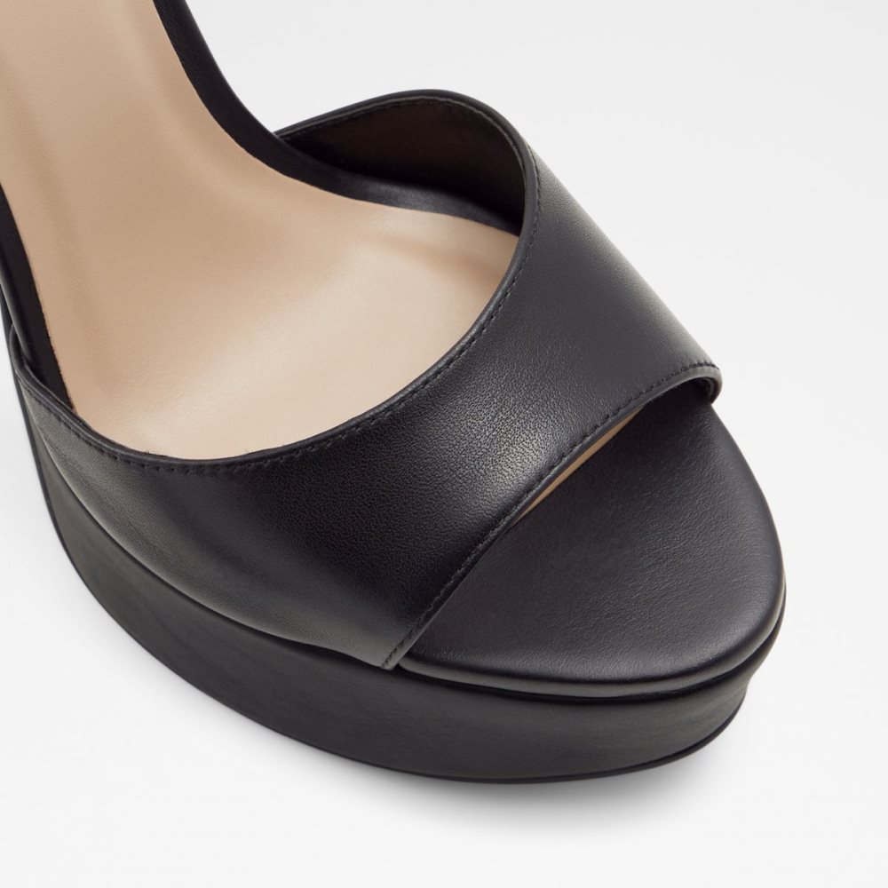 Black Aldo Posh High Sandal - Platform Shoes | 76VSWEXOM