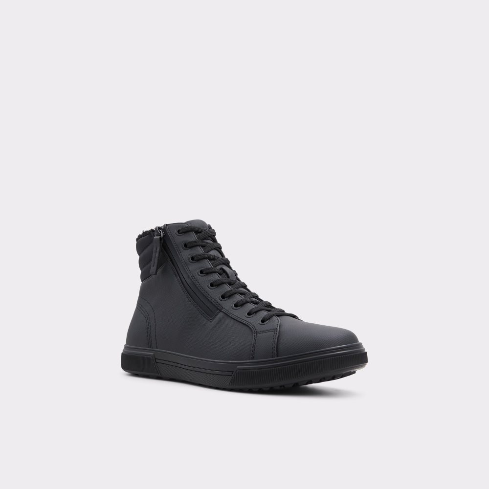 Black Aldo Preralith Lace-up - Cup Sole Lace Up Boots | 26TNQFWZG