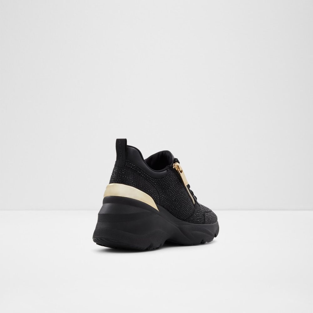 Black Aldo Quartz Jogger Sole - Wedge Sneakers | 54SBHMLPD