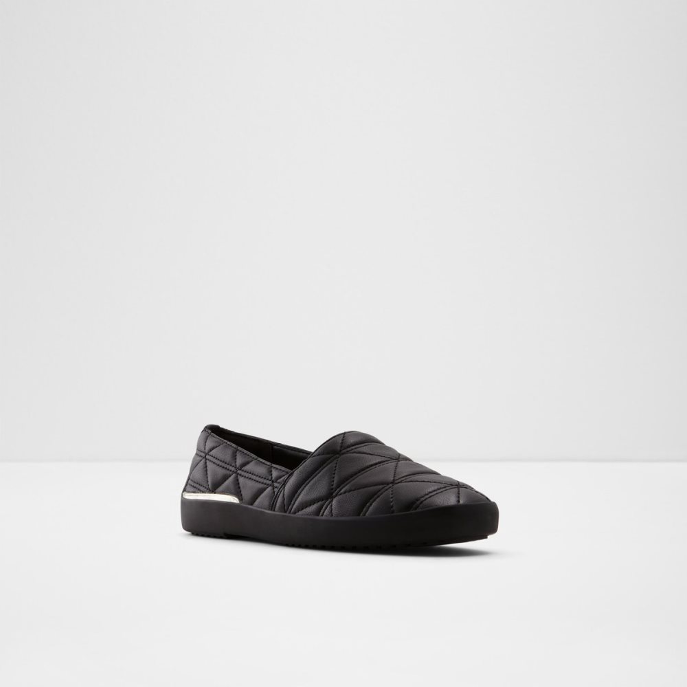 Black Aldo Quilten Slip On Mules | 42DEYHJWS