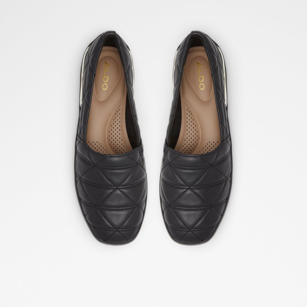 Black Aldo Quilten Slip On Mules | 42DEYHJWS