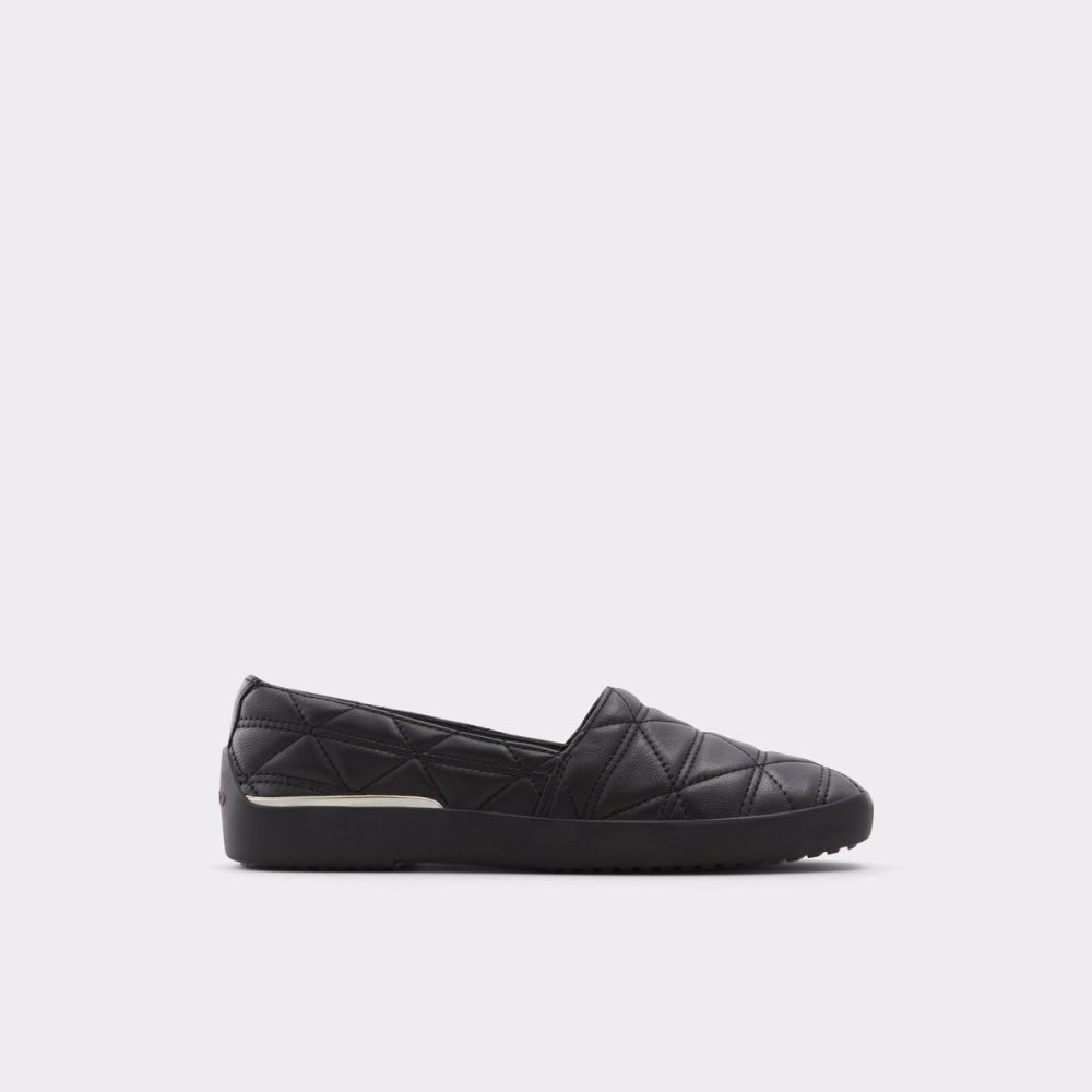 Black Aldo Quilten Slip On Mules | 42DEYHJWS